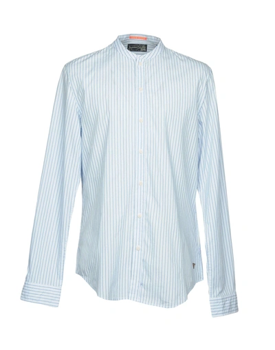 Shop Scotch & Soda Shirts In Sky Blue