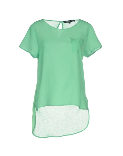Shop French Connection Blouses In Light Green