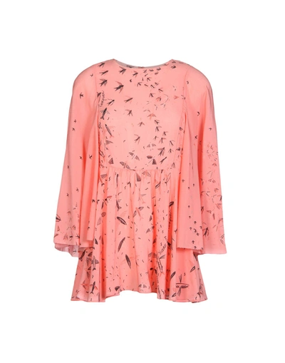 Shop Valentino Blouses In Salmon Pink