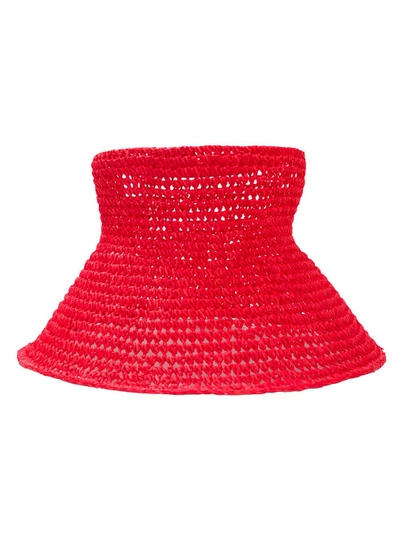 Shop Lhd Cloche 1899 Hat X Maison Michel In Red