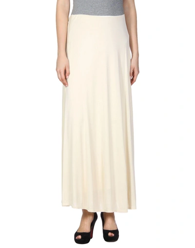 Shop The Row Maxi Skirts In Ivory
