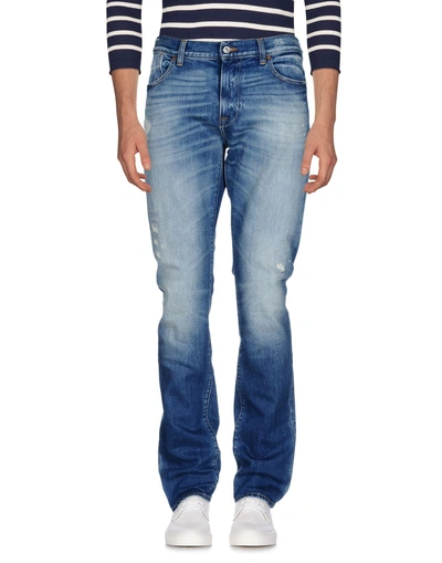 Shop 7 For All Mankind Denim Pants In Blue