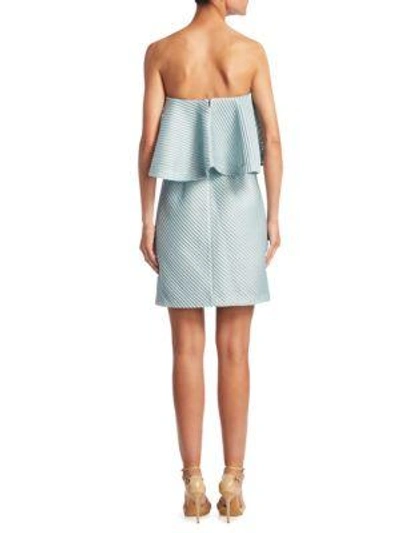 Shop Halston Heritage Strapess Founce Dress In Dew