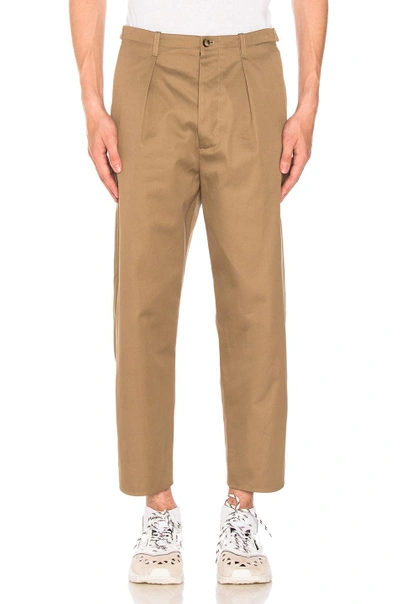 Shop Valentino Front Detail Pants In Neutrals