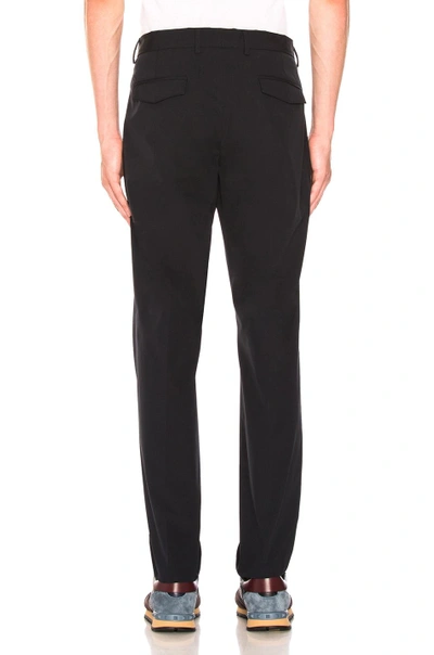 Shop Valentino Informal Chino Trousers In Blue