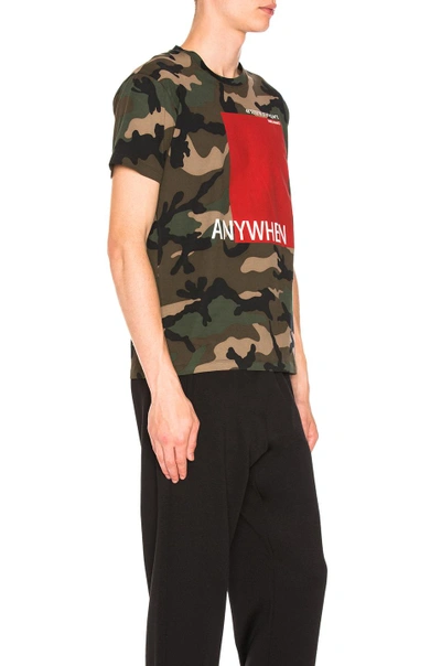 Shop Valentino Anywhen Tee In Abstract,green