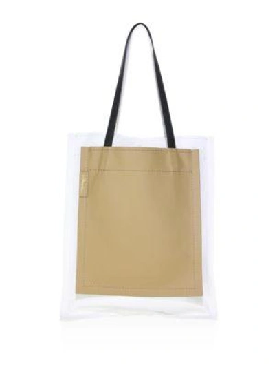 Shop 3.1 Phillip Lim / フィリップ リム Slim Accordion Leather Tote In Natural