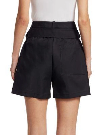 Shop 3.1 Phillip Lim / フィリップ リム Hi-rise Belted Pocket Shorts In Black