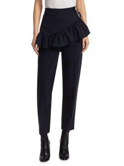 Shop 3.1 Phillip Lim / フィリップ リム Ruffle Apron Belted Trousers In Midnight