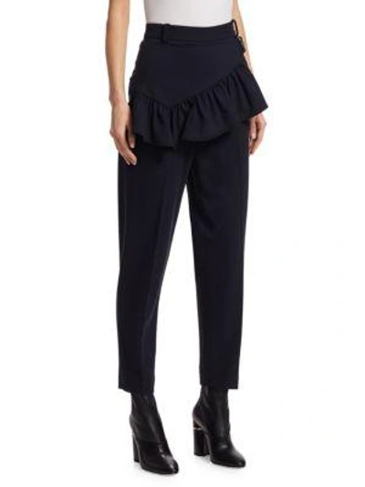 Shop 3.1 Phillip Lim / フィリップ リム Ruffle Apron Belted Pants In Midnight