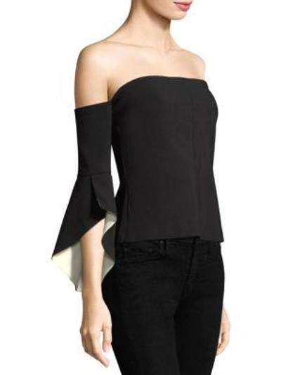 Shop Likely Nolita Off-the-shoulder Top In Black