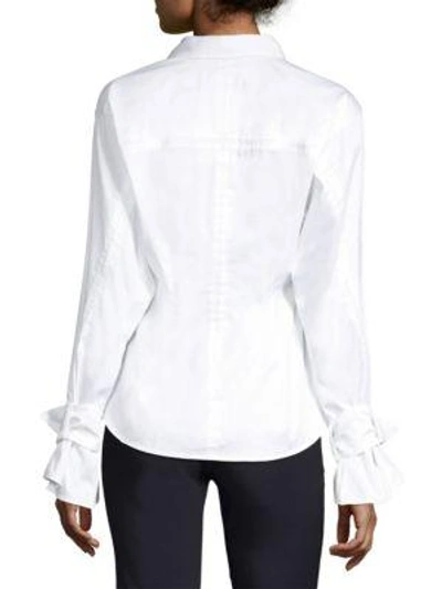 Shop Opening Ceremony Belted Cuff Shirt In White