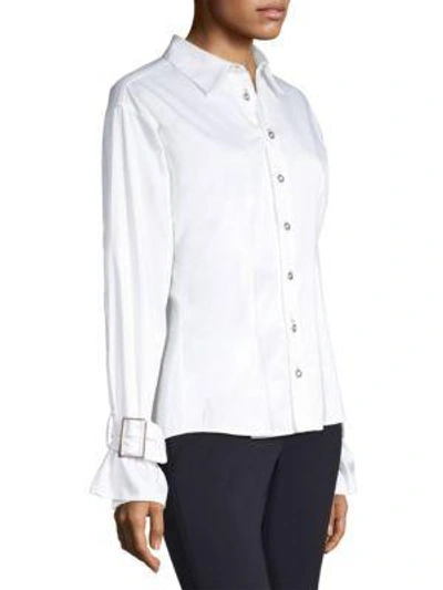 Shop Opening Ceremony Belted Cuff Shirt In White