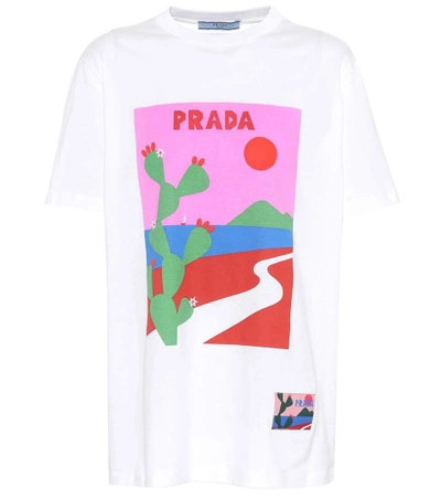 Shop Prada Printed T-shirt