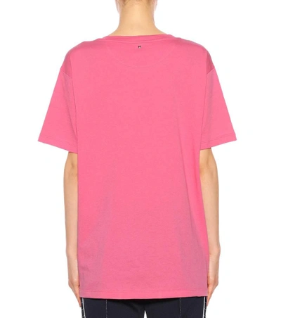 Shop Valentino Printed Cotton T-shirt In Pink
