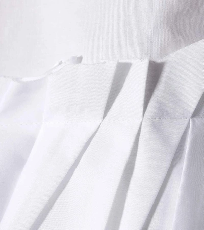 Shop Alexander Mcqueen Sleeveless Cotton-poplin Top In White