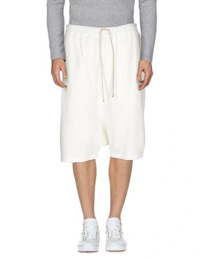 Shop Rick Owens Drkshdw Shorts & Bermuda In White
