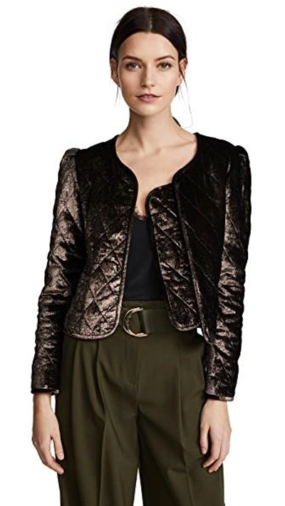 Shop Nili Lotan Vienna Jacket In Gold