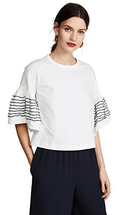 Shop See By Chloé Frill Top In Snow White