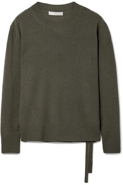 Shop Vince Cashmere Sweater In Dark Green