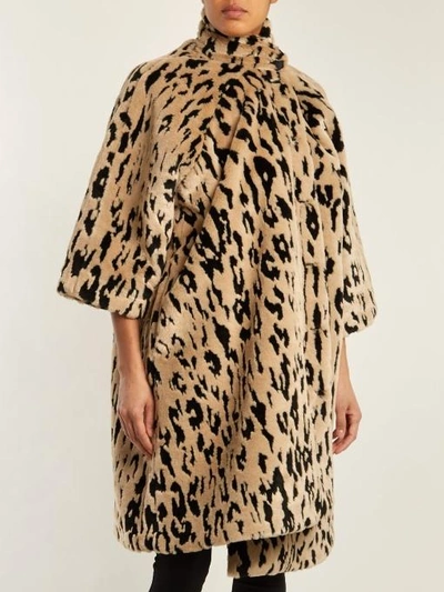 Balenciaga leopard shop fur coat