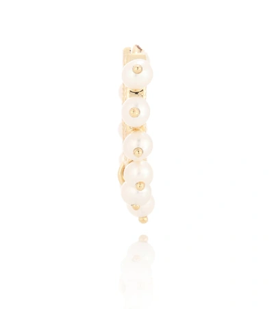 Shop Maria Tash Eternity 14kt Gold Single Earring With Pearls