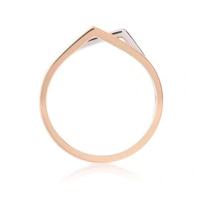 Shop Repossi Antifer 18kt White And Rose Gold Ring