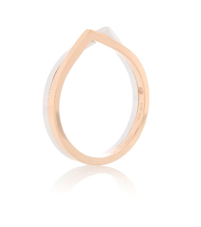 Shop Repossi Antifer 18kt White And Rose Gold Ring