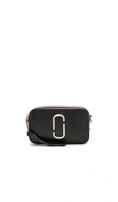 Shop Marc Jacobs Snapshot Camera Bag In Black & Chianti