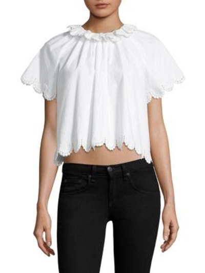 Shop Sea Modern Pleated Top In White