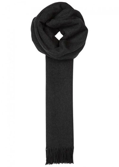 Shop Acne Studios Canada Black Wool Scarf