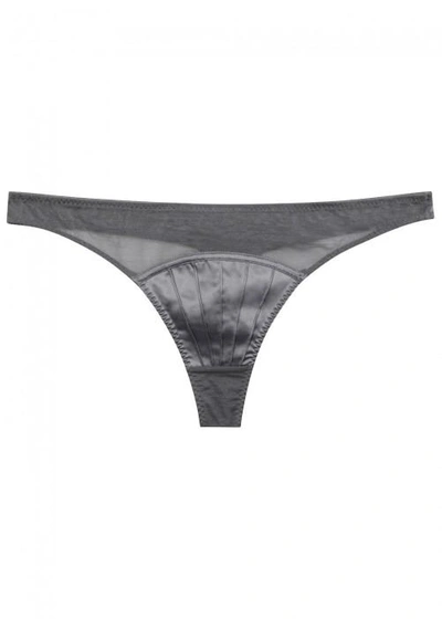 Shop Stella Mccartney Cherie Sneezing Pintucked Thong