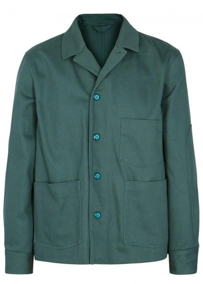 Acne Studios Media Teal Twill Jacket In Green | ModeSens