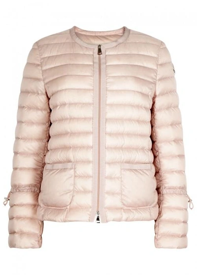 Shop Moncler Almandin Blush Quilted Shell Jacket In Light Pink
