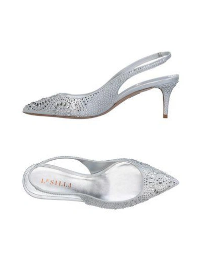 Shop Le Silla Pumps In Silver