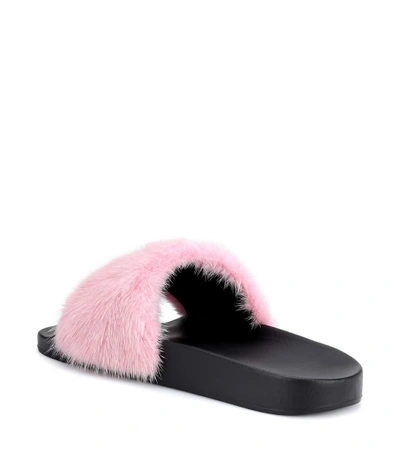 Shop Givenchy Fur Slides