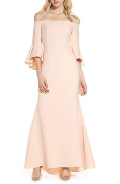 Shop Vince Camuto Off The Shoulder Gown In Bsh
