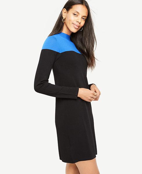 petite black sweater dress