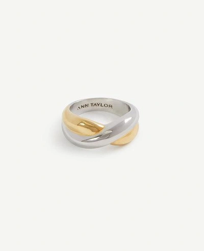 Shop Ann Taylor Twisted Ring In Gold