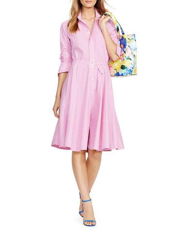 polo ralph lauren cotton broadcloth shirtdress