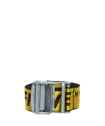 Shop Off-white Industrial Belt In Giallo