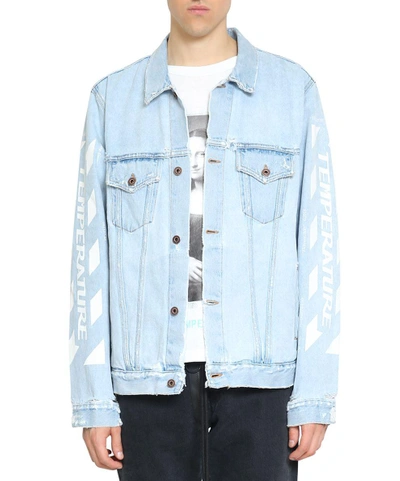 Denim overshirt jacket soft blue – Totême