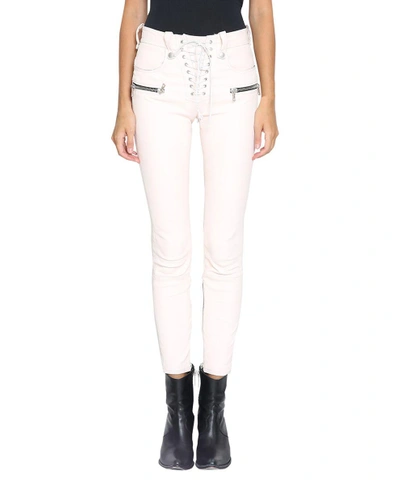 Shop Ben Taverniti Unravel Project Leather Skinny Pants In Rosa
