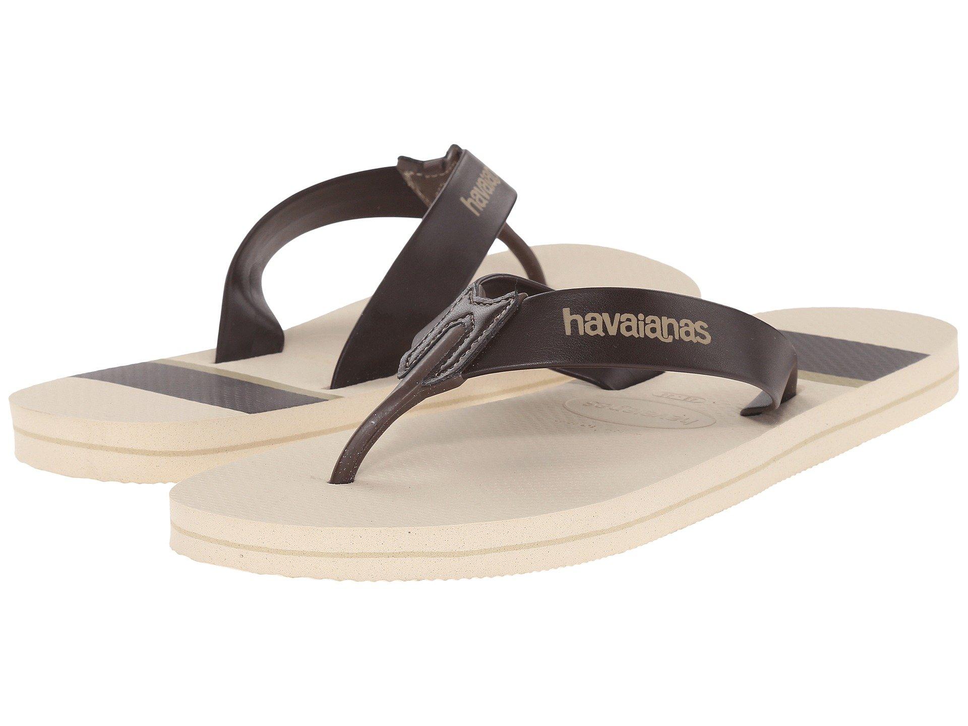 beige flip flops