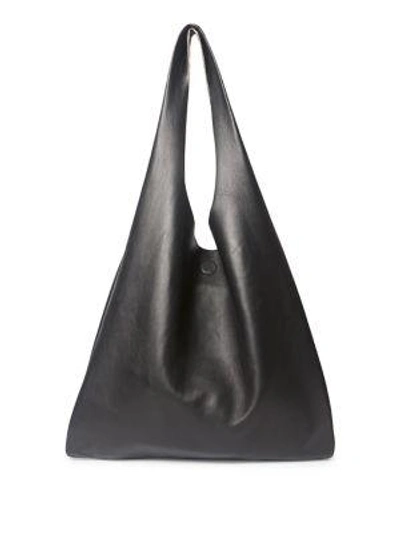 Shop Maison Margiela Soft Leather Hobo Bag In Nude