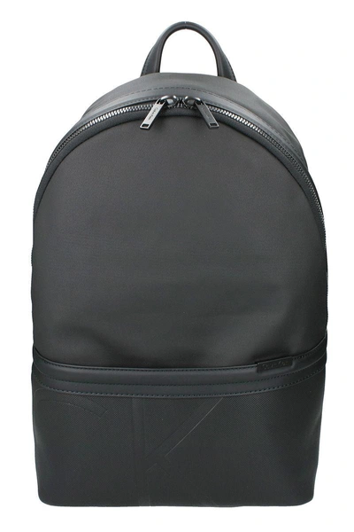 Calvin Klein Black Gregory Coated Canvas Backpack | ModeSens