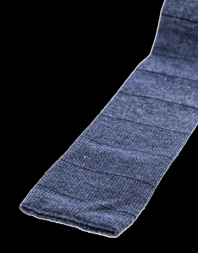 Shop Brunello Cucinelli Textured Tie In Den-blue