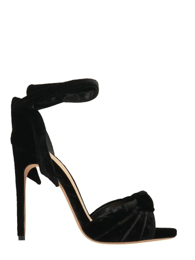 Shop Alexandre Birman Bow Details Sandals In Black