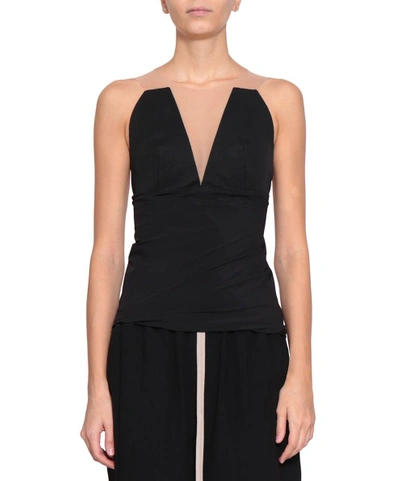 Shop Rick Owens Prong Bustier Top In Nero