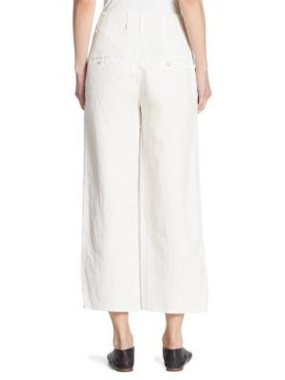 Shop Vince High-waist Culottes In White